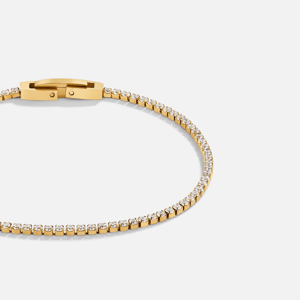 Niyah - Weißes Kristall Armband