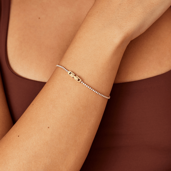 Niyah - Weißes Kristall Armband