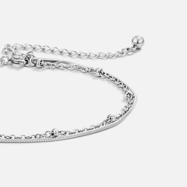 Rosalie - Silbernes mehrlagiges Armband