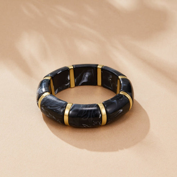 Sabina - Armband aus schwarzem Marmor