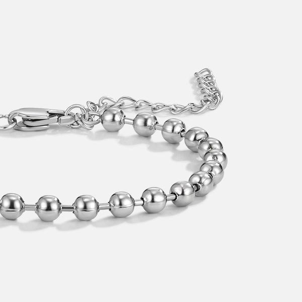 Lulu - Silbernes Perlenarmband