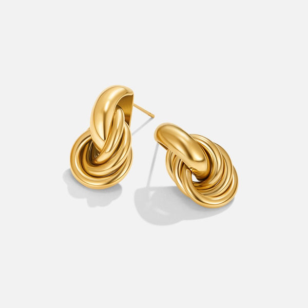 Sofia – Knoten Ohrstecker in Gold
