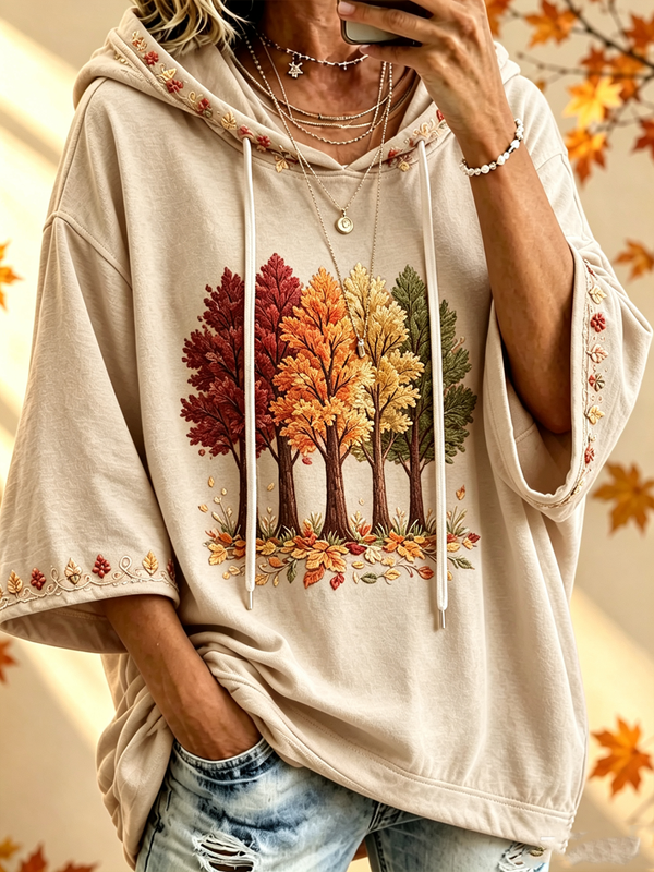 Marlene™ | Bedruckte Kapuzenjacke für den Herbst