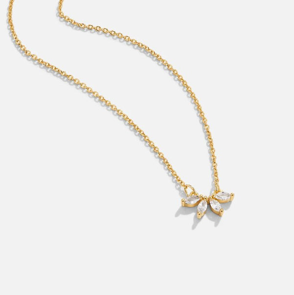 Tiffany - Kristallblatt Anhänger Halskette