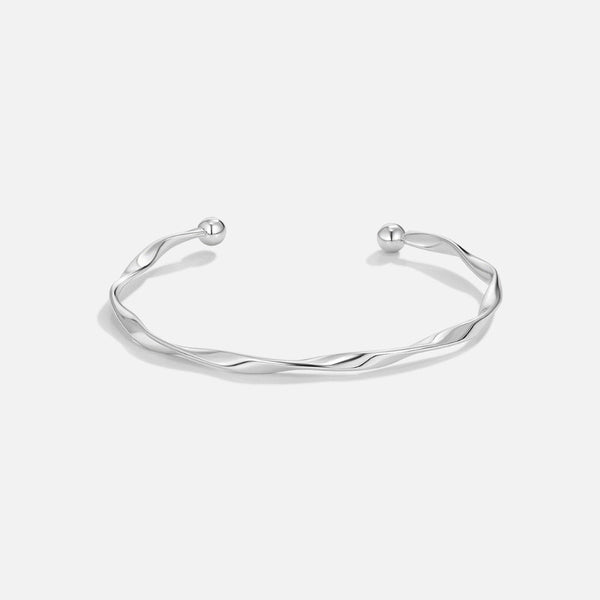 Lucia - Verdrehtes Silberarmband