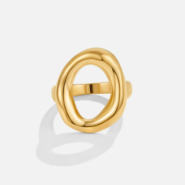 Vina – Statement Ring im geschmolzenen Design