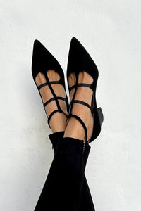 Giada - Spitze Pumps mit gekreuzten Riemen
