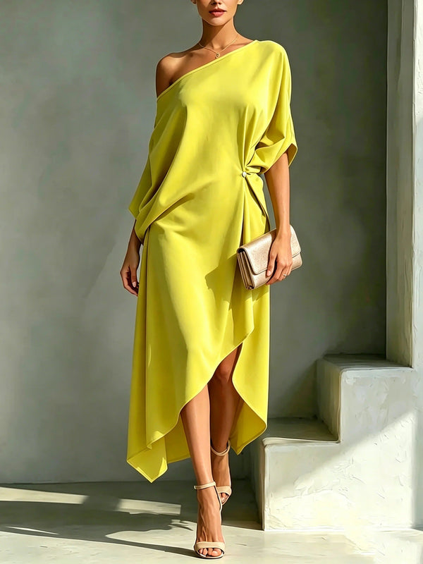 Camila - elegantes asymmetrisches Kleid