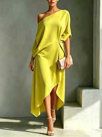 Camila - elegantes asymmetrisches Kleid