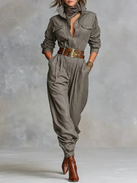 Megan | Leinen-Baumwoll-Jumpsuit