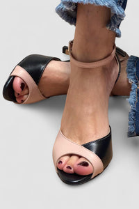 Noirella - Schuhe mit mittlerem Absatz und Knöchelriemen