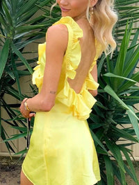 Zinnia™ - Yellow Ruffle Kleid