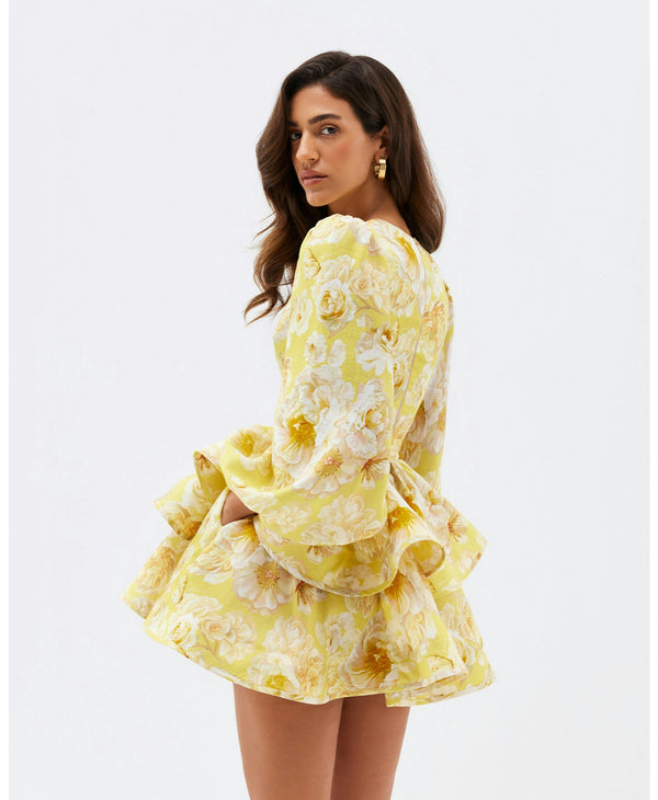 Raelynn - Blumen-Minikleid mit Rüschen