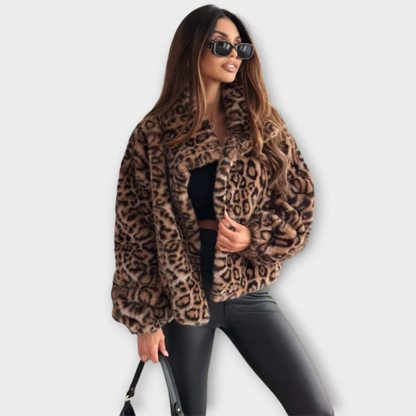 Leonor™ | Mantel mit Leopardenmuster