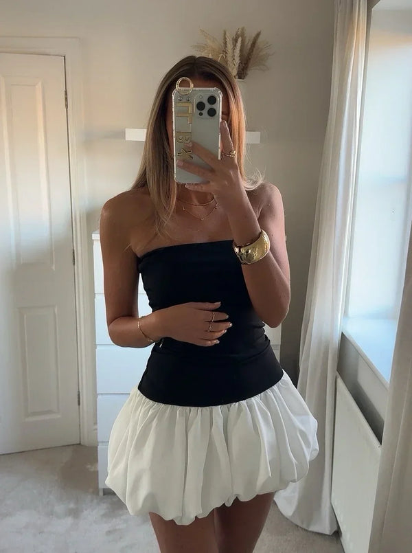 Danielle - Minikleid mit Ballonsaum