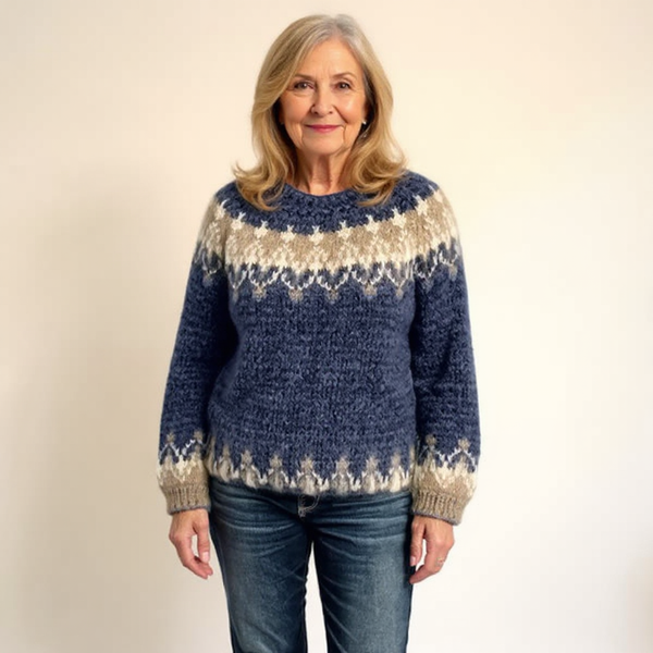 Angela™ | Strickpullover im Vintage-Island-Stil
