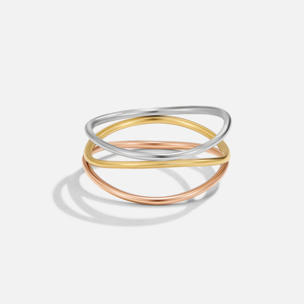 Ayla – Mehrfarbiger Layer-Ring