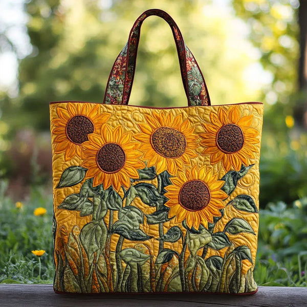 Handgefertigte Tasche | Klassische Sonnenblumen