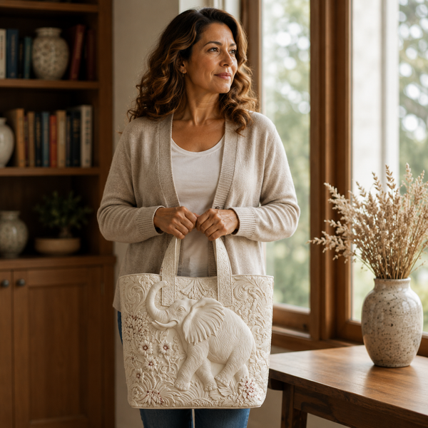 Handgefertigte Tasche | Elefant