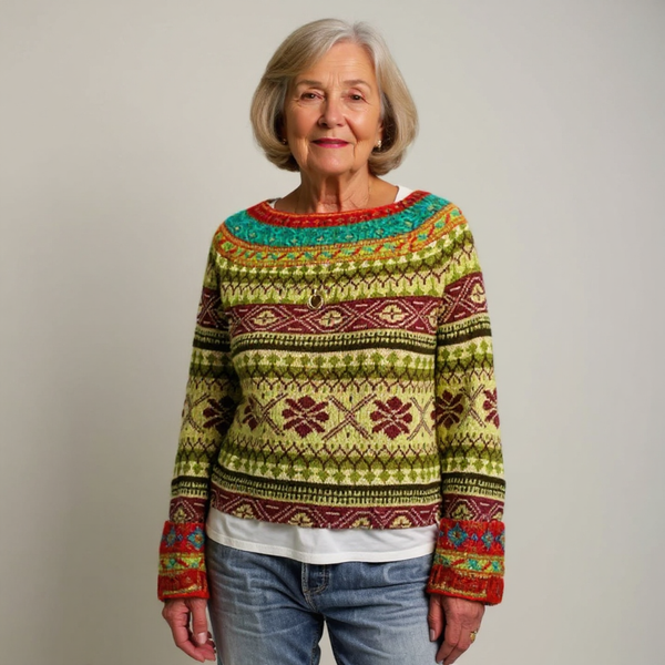 Caitlin™ | Strickpullover im Vintage-Island-Stil