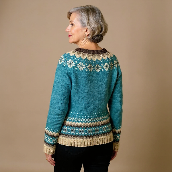 Cassandra™ | Strickpullover im Vintage-Island-Stil