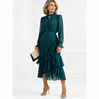 Vera - elegantes plissiertes Kleid