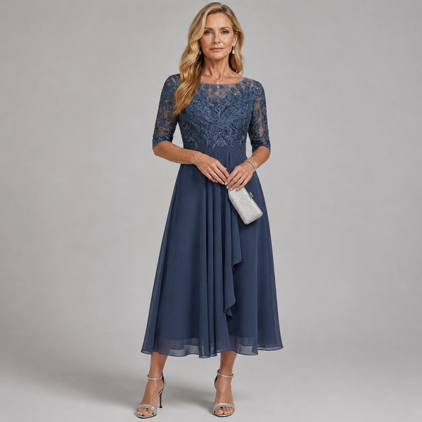 Zaria - Spitzen-Midikleid – mühelose Eleganz