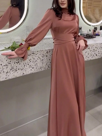 ItalianFrost - Satin-Maxikleid