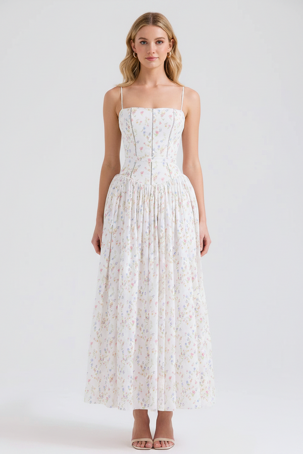 VIOLETTA - Midikleid mit Blumensträußchen-Print