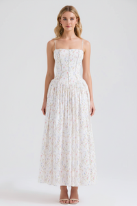VIOLETTA - Midikleid mit Blumensträußchen-Print
