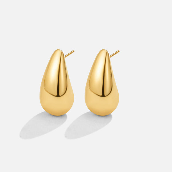 Dakota - Goldene Tropfen Ohrringe