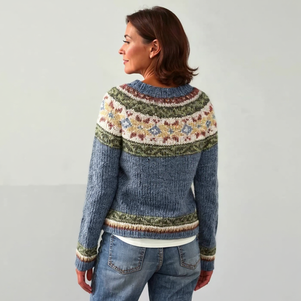 Deborah™ | Strickpullover im Vintage-Island-Stil