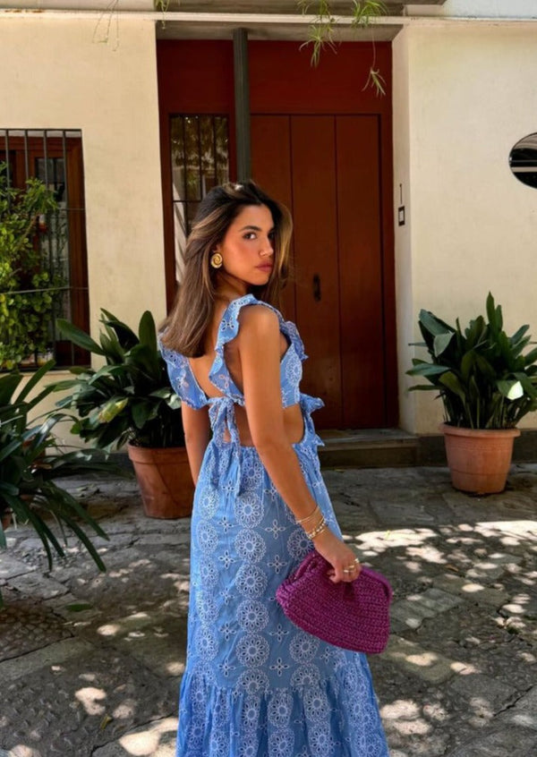 Camila - Maxikleid mit Rüschen