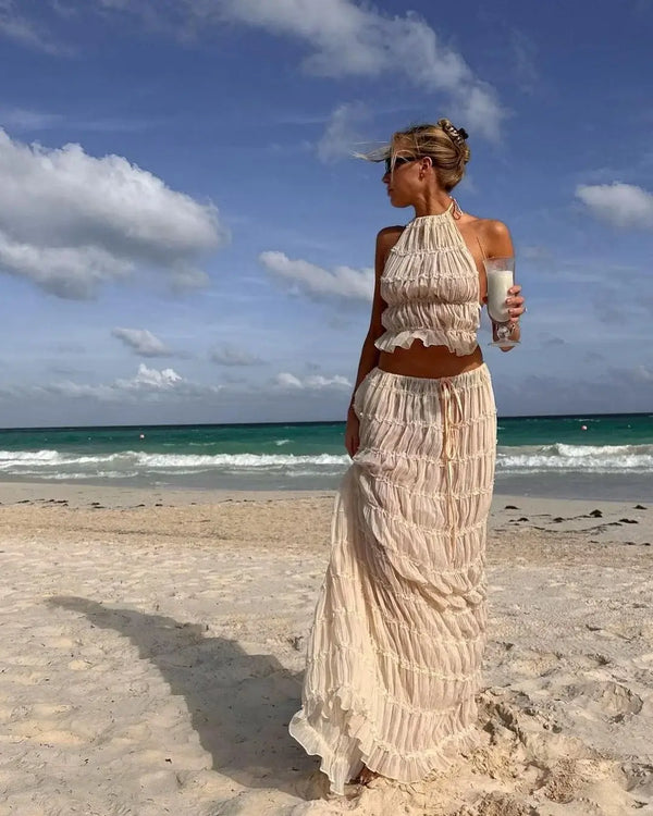 Beatrice - Boho-Set mit Rüschen