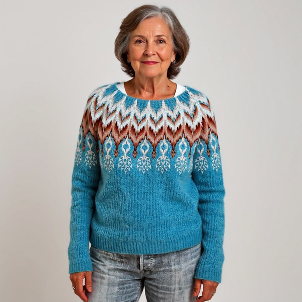 Elaine™ | Strickpullover im Vintage-Island-Stil