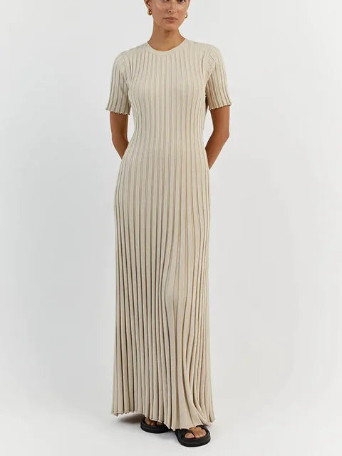 Maxi - langes Strick-Maxikleid