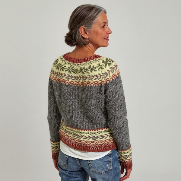 Frances™ | Strickpullover im Vintage-Island-Stil
