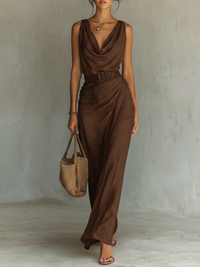Anna - ärmelloses Maxikleid