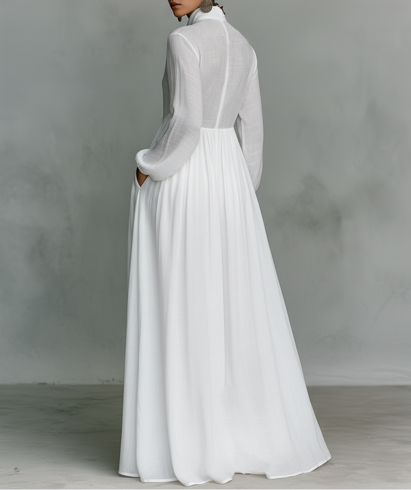 Alisa | Minimalistisches Leinen-Maxikleid