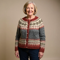 Jessica™ | Strickpullover im Vintage-Island-Stil
