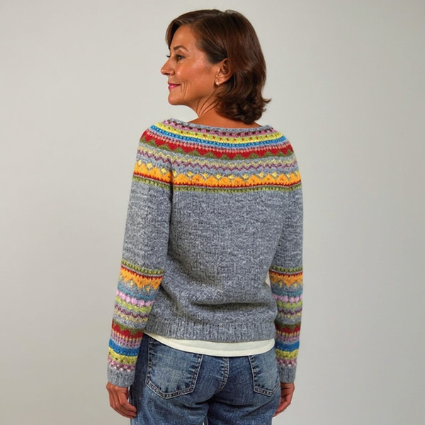 Joanna™ | Strickpullover im Vintage-Island-Stil