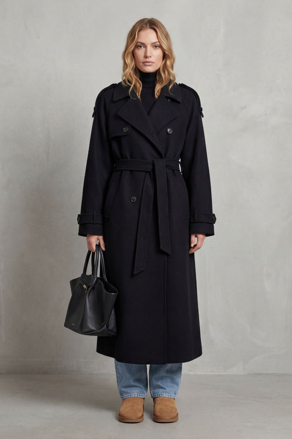 Saoirse™ | Oversize Trenchcoat aus Wolle