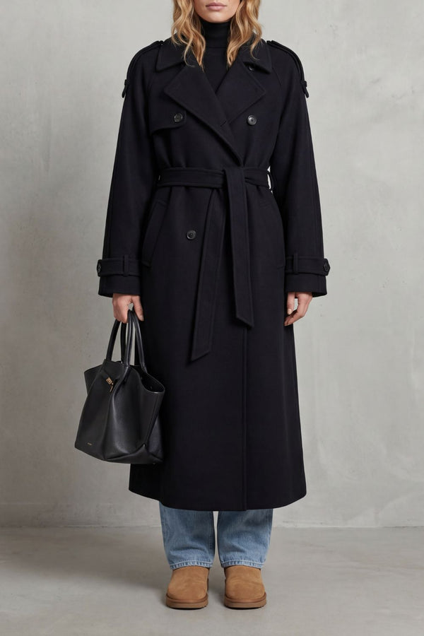 Saoirse™ | Oversize Trenchcoat aus Wolle