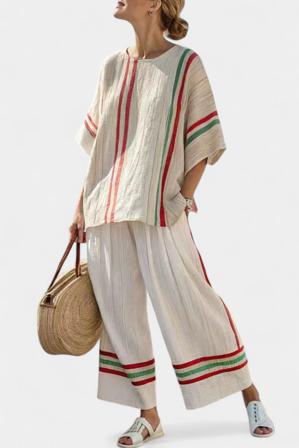 Truvane - bequeme Boho-Bluse mit lockerer Hose
