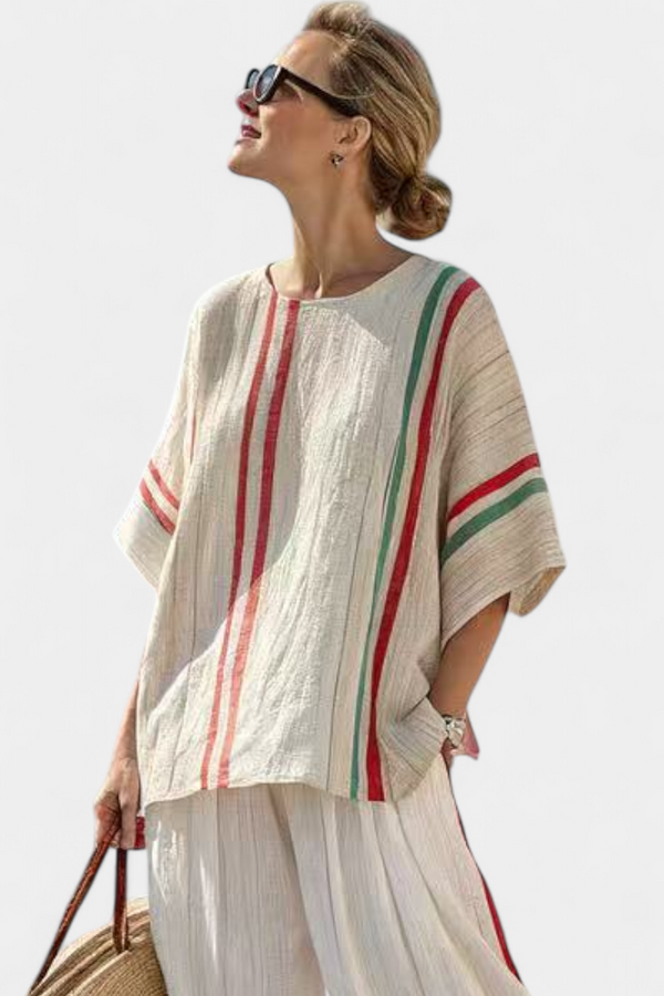 Truvane - bequeme Boho-Bluse mit lockerer Hose