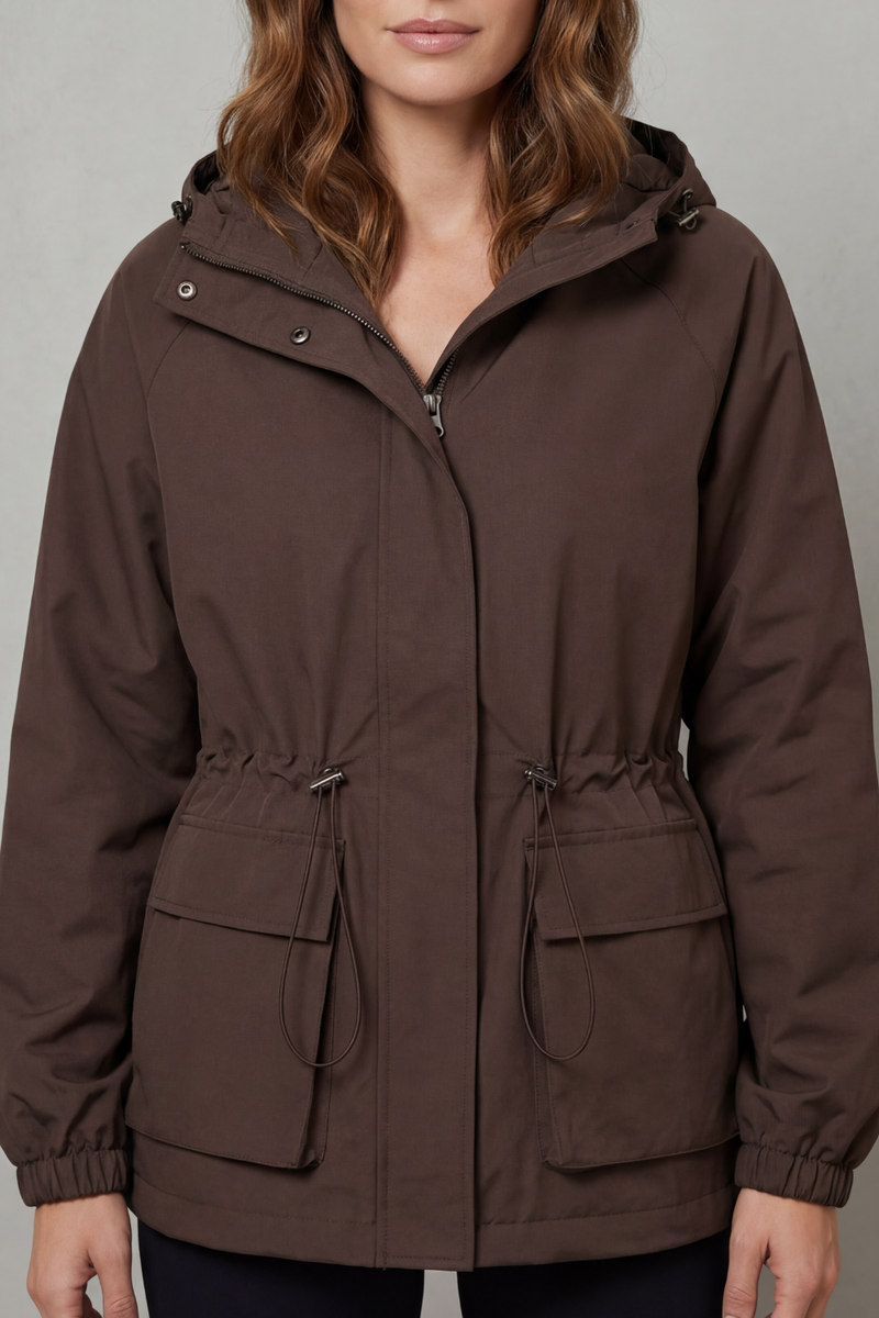 Faye™ | Wasserdichte Jacke im Utility-Stil mit Kordelzug