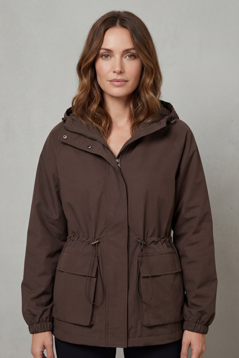 Faye™ | Wasserdichte Jacke im Utility-Stil mit Kordelzug
