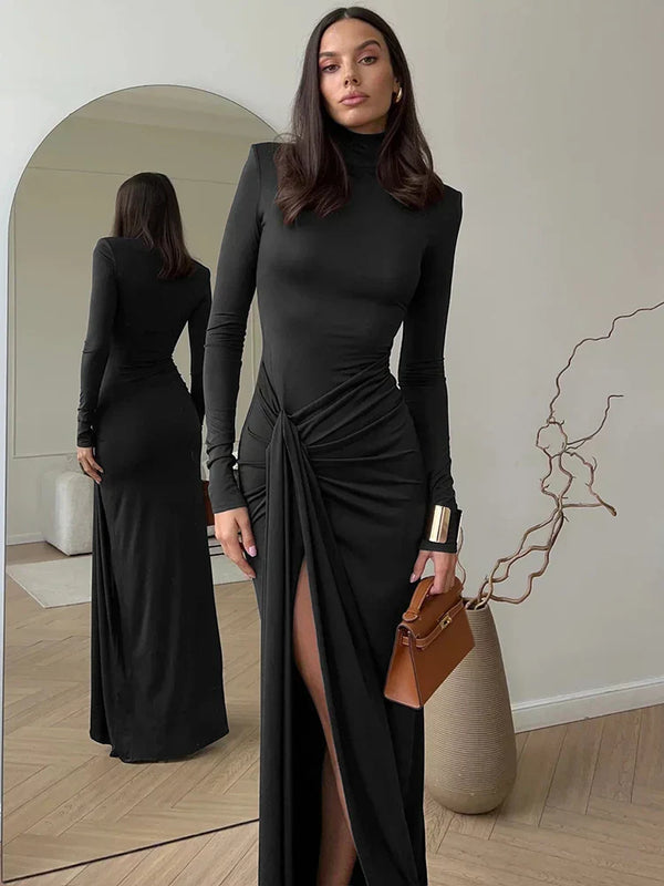 Nyomi™ - Modern Kleid mit hohem Schlitz