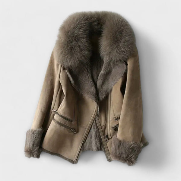 Mariana™ | Luxuriöser Lammfell-Mantel