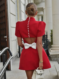 Laila™ - Elegantes red Kleid